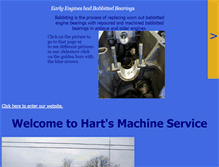 Tablet Screenshot of hartsmachineservice.com